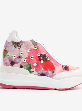 ROTELLI【轻奢风】亮片内增高时尚休闲鞋厚底鞋女9cm隐形增高鞋