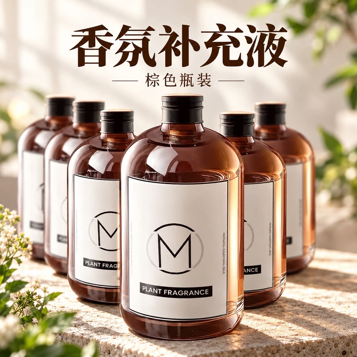 香薰精油补充液加湿器酒店专用栀子花家用室内持久香氛卫生间香水