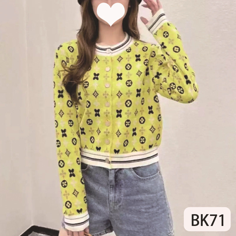 欧洲站法式条纹收边满印提花针织开衫女春秋修身显瘦复古甜美上衣,女装/女士精品,毛针织衫,淘宝优惠券,粉丝福利购,淘宝优惠卷