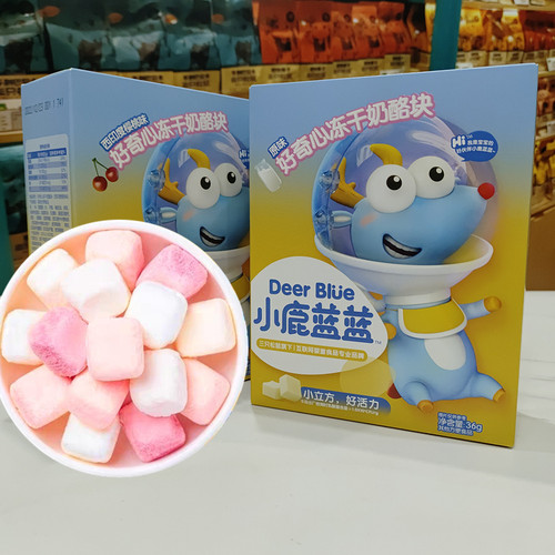 小鹿蓝蓝冻干奶酪块益生菌