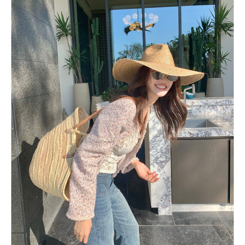 龍喜儿 羊毛闪片外套女轻奢精致甜美小香风时尚百搭气质上衣Q125