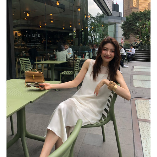 龍喜儿“Ioo醋酸%暮云纱”叠穿套装女氛围层次感垂顺两件套D769