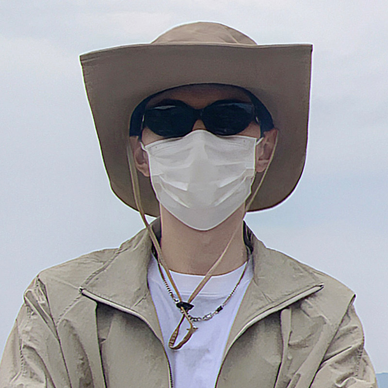 登山防晒帽男款夏季户外爬山钓鱼帽子遮阳防紫外线渔夫帽女太阳帽