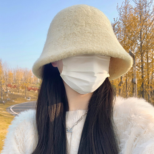 大头围遮脸加厚保暖渔夫帽