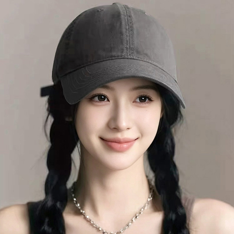 65cm大头围宽帽檐显脸小棒球帽女图片