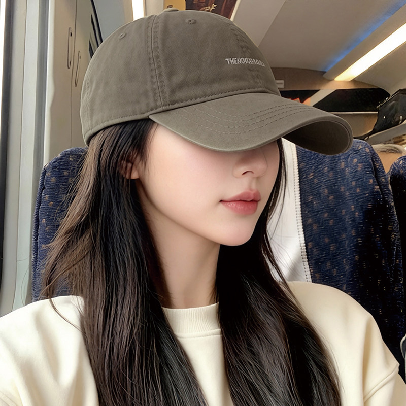 韩版宽帽檐显脸小棒球帽女2026新款防晒鸭舌帽男大头围帽子方圆脸