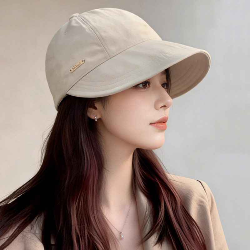 赵露思同款防晒帽子女2026新款鸭舌渔夫帽速干遮阳防紫外线太阳帽