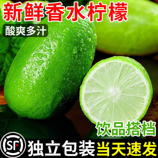 广东香水柠檬正宗无籽酸青柠檬一级皮薄新鲜整箱水果甜奶茶店专用