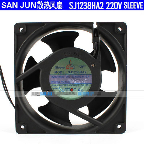 SANJUN/三巨SJ1238HA2 220V12038耐高温电气柜焊锡散热排风扇风机