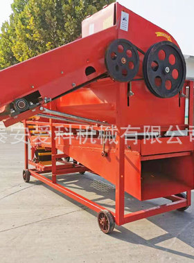 花生摘果机打秧机1000型全喂入式花生采摘机花生秧果分离自动装袋