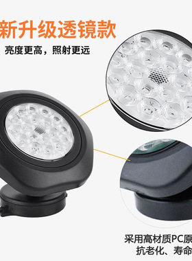 户外新款太阳能水底灯高亮18LED花园庭院灯圆盘草坪灯RGB泳池射灯
