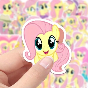 【柔柔】32张小马宝莉防水贴纸diy手账装饰卡通周边可爱ins贴画
