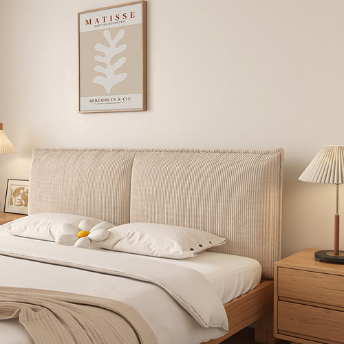 灯芯绒床头软包靠背无甲醛可定制