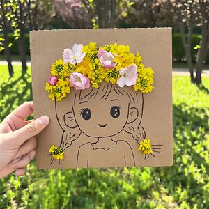 幼儿园亲子纸板插画材料包