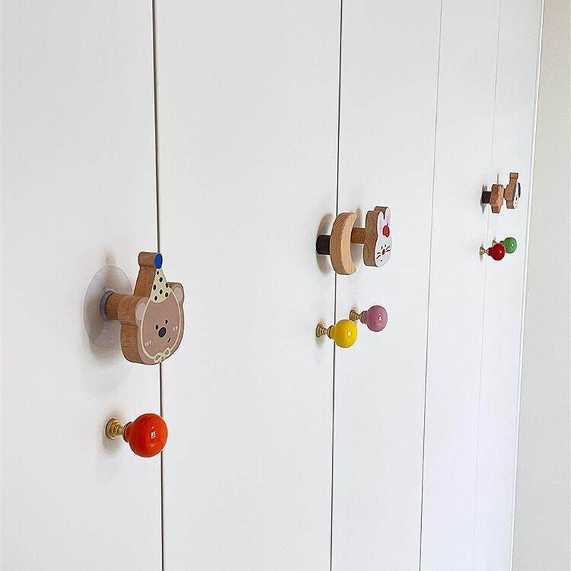 榉木小狗柜门拉手儿童房装饰陶瓷多巴胺衣柜抽屉拉球卧室改造挂钩,基础建材,小拉手,淘宝优惠券,粉丝福利购,淘宝优惠卷