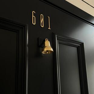 门牌号高级感轻奢创意高级感简约定制号码牌入户门门牌贴定制装饰
