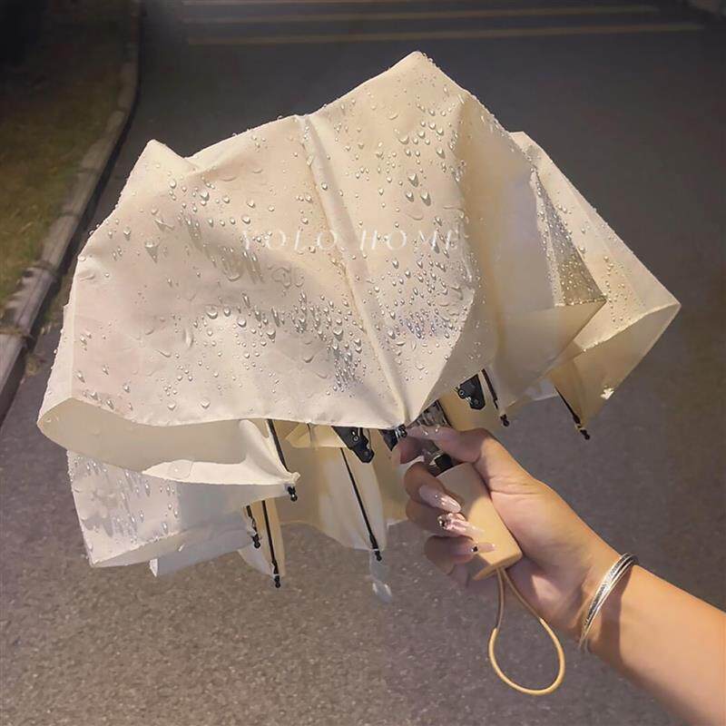 遇水开花高颜值手动折叠伞