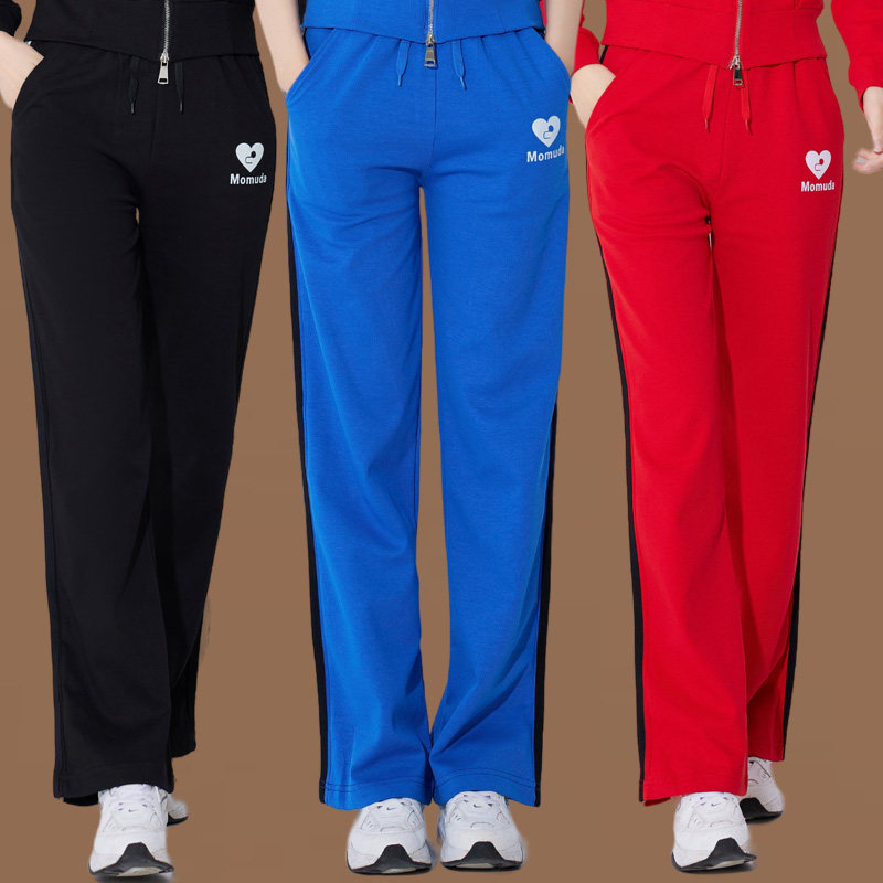 广场舞服装新款时尚运动健身操跳操服杨丽萍鬼步舞裤子直筒大码女