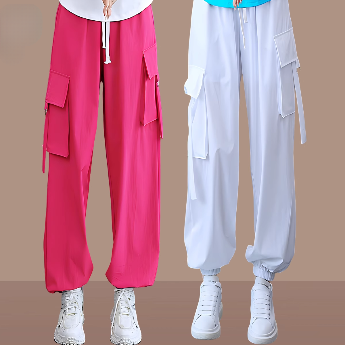 广场舞服装新款2024夏季工装灯笼裤时尚运动健身操鬼步舞跳舞裤子