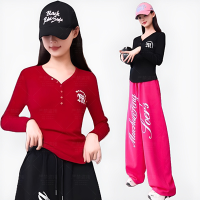 网红同款广场舞新款套装秋冬棉长