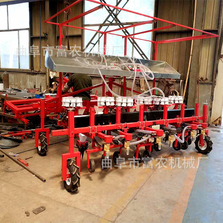 小株距密集株距洋葱移栽机株距可调自走式双行蔬菜苗花苗移栽机