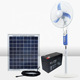 风冷器具电动太阳能充电电池基座支架风扇带USB移动充电LED灯