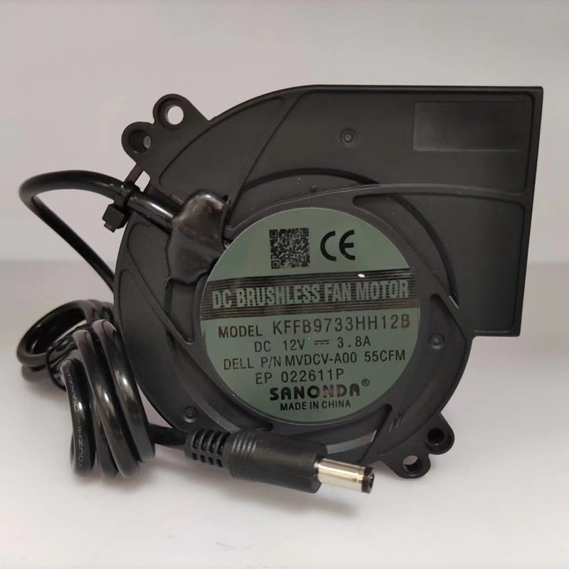 高转速9733鼓风机12V 3.8A卡通气模散热风扇 KFFB9733HH12B 250mm