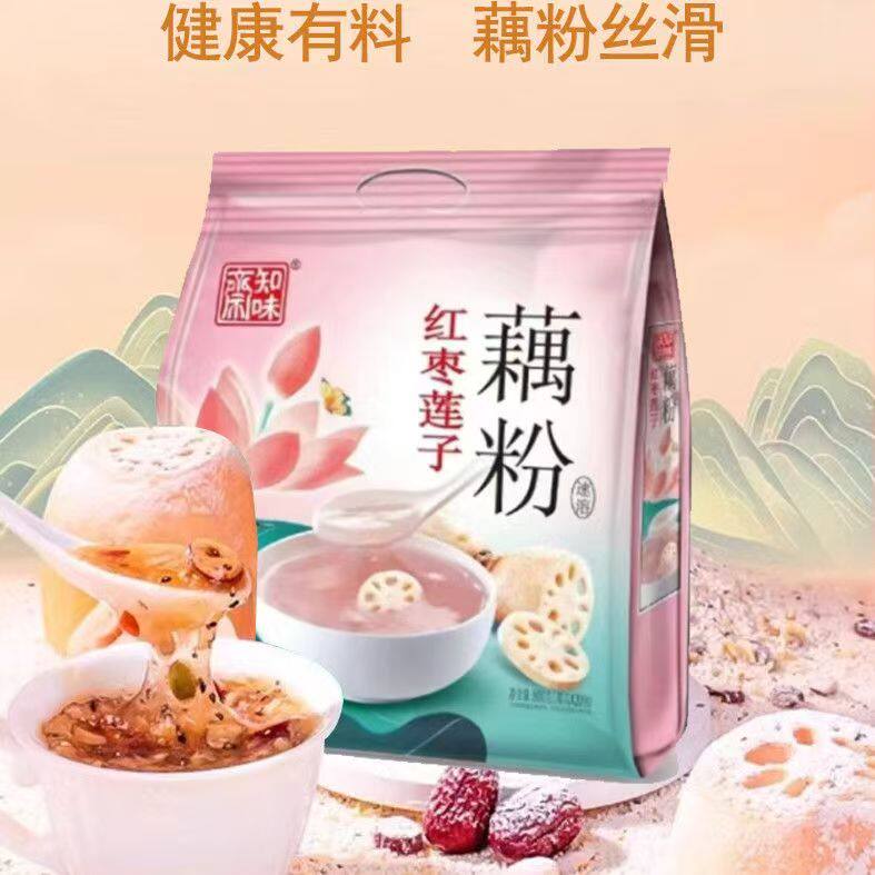 知味斋红枣莲子藕粉营养即冲丝滑