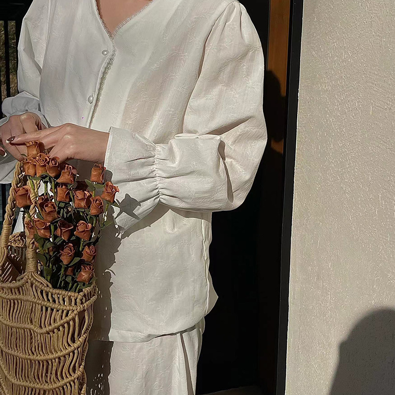 维安花密【漫野碎花】法式碎花睡衣女纯棉小吊带俩件套家居服