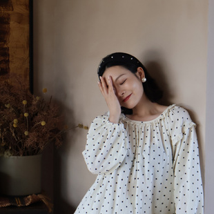 维安花密睡衣女春季纯棉长袖碎花家居服套装可外穿甜美风