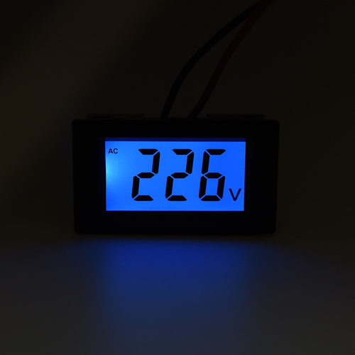 D85交流电压表头数字数显 AC110V220V380V450V三相单向两线LCD