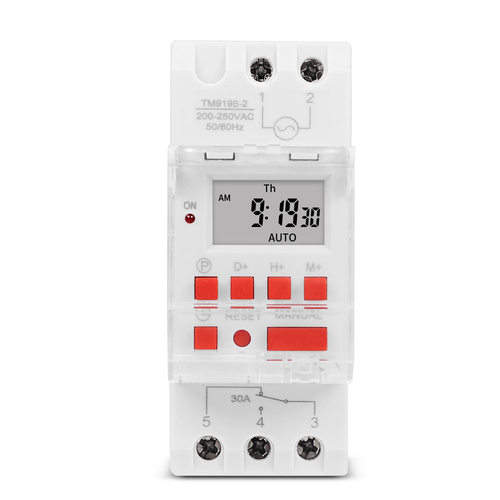 TM919B 定时器开关时间控制器自动循环定时开关输出 内置电池 30A