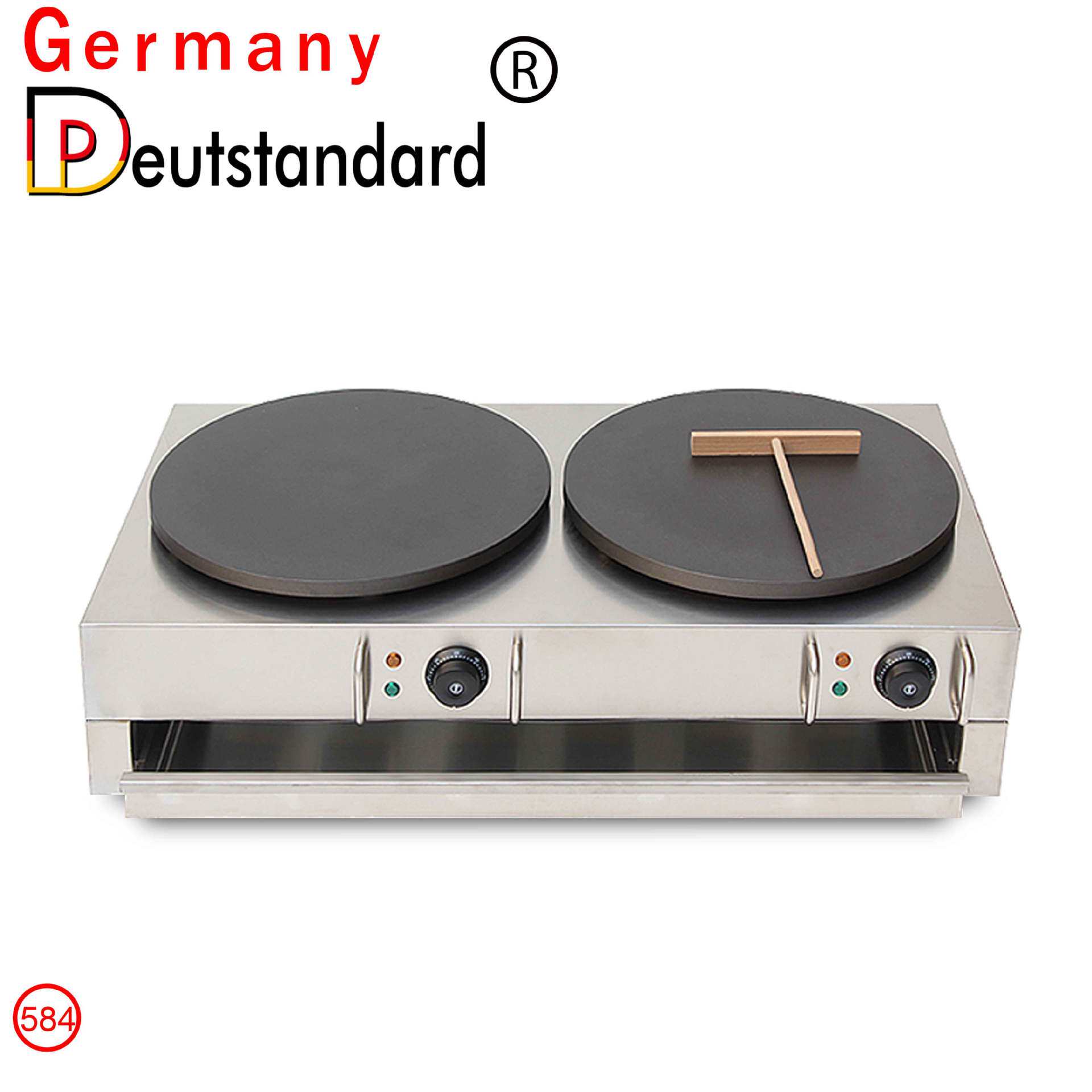 煎饼商用电热可丽饼机山东煎饼机电热双头班戟机印度飞饼机班戟炉