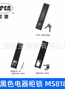 供应MS818黑色 电器柜锁 工业机柜开关锁 电柜门锁