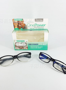 跨境现货one power readers老花镜眼镜树脂高清自动对焦眼镜