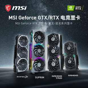 RTX4060 3060 GTX1650 微星 4060TI万图师魔龙台式 MSI 机显卡