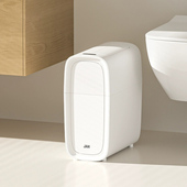双开门智能感应垃圾桶 窄形卫生间卧室客厅电动开盖吸附袋卫生桶
