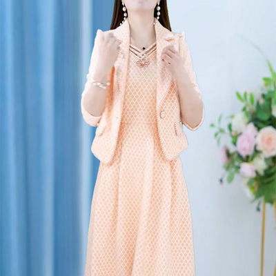 高级气质高贵阔太太高雅裙套装女2025春秋新款时尚修身两件套女春