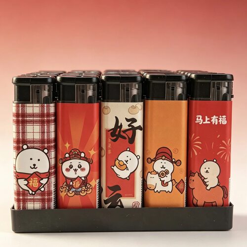 新款Kt猫可爱卡通粉焰防风打火机加厚防爆创意马年送男友闺蜜礼物