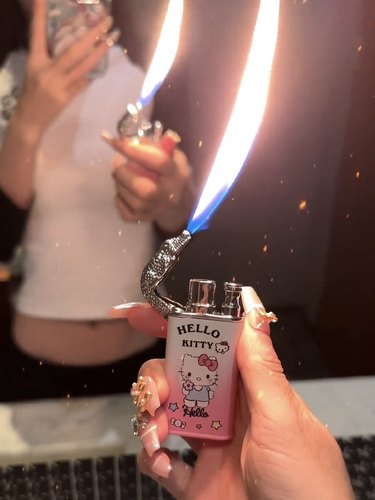 双火可爱高颜值防风打火机送男友