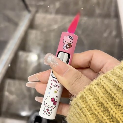 kitty猫打火机ins女孩子圆柱形