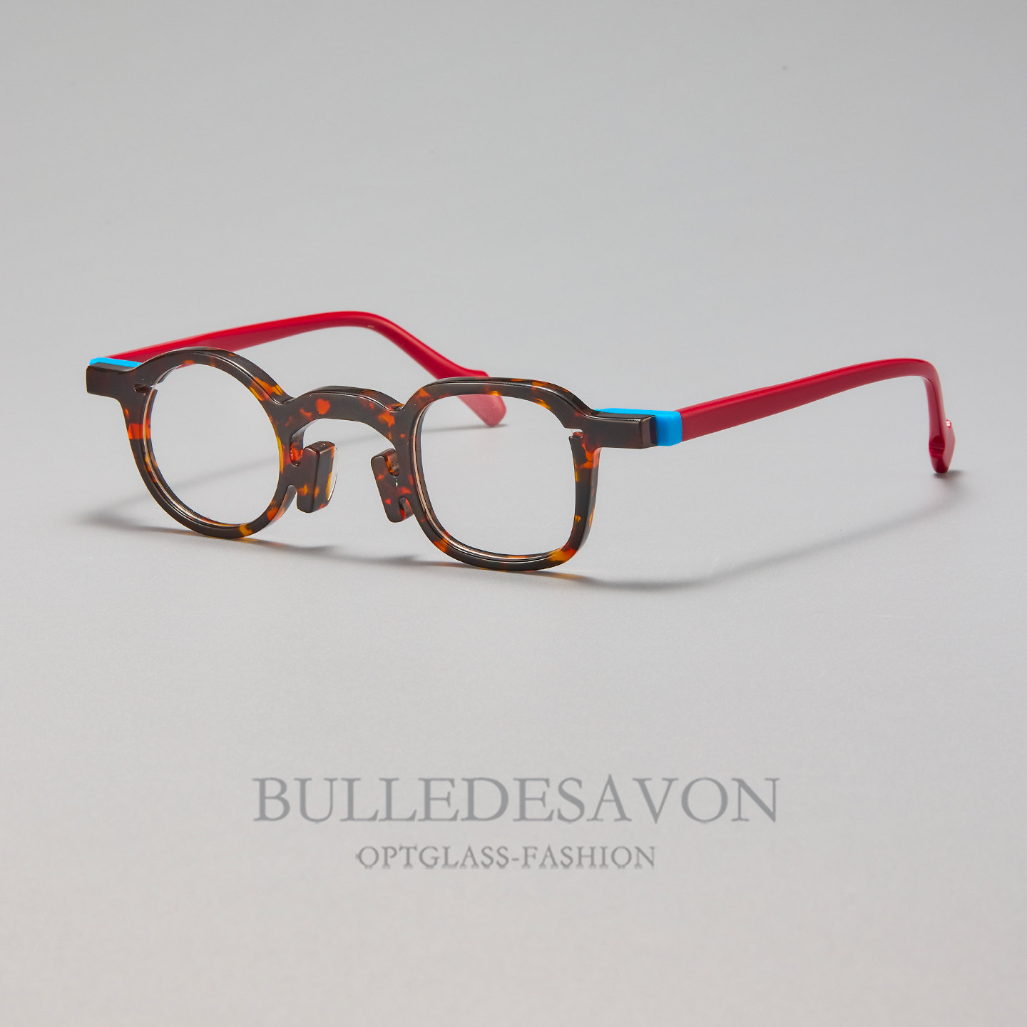 个性小众方圆几何眼镜框复古板材镜架男女可配近视老花防蓝光变色