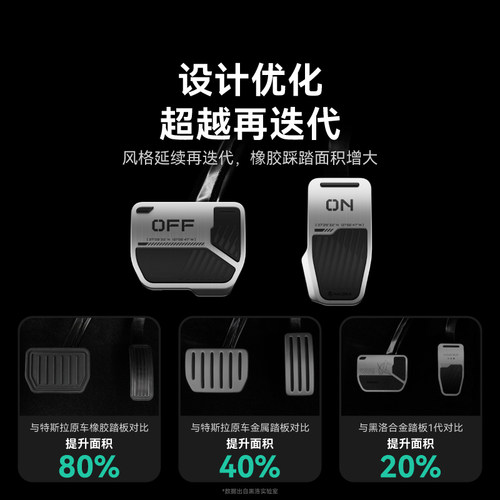 黑洛haloblk适用特斯拉脚踏板铝合金modelyL焕新版3油门刹车防滑