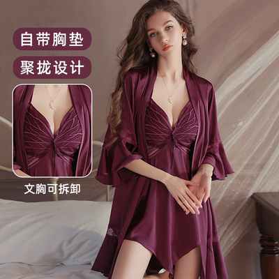 轻熟御姐性感纯欲大码浪漫感睡裙