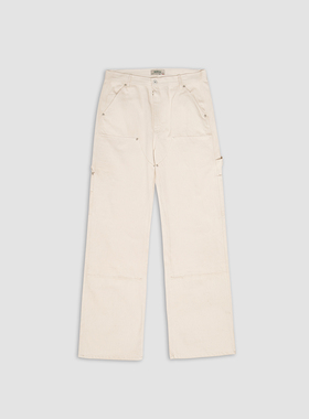 3BLK 意大利佰年Berto双膝工装裤 riri拉链 松弛显瘦阔腿帆布牛仔