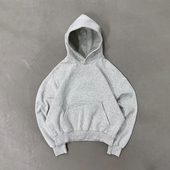 BLACK BOXY HOODIE TRIPLE 短宽花灰帽衫 CLEANFIT纯棉连帽卫衣