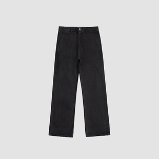 3BLK 美国康龙微宽松直筒牛仔裤 CONE定染水洗黑
