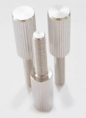 不锈钢粗牙滚花加长型螺栓LRLB3/4/5/6/8手扭手拧调节螺丝10TAH72