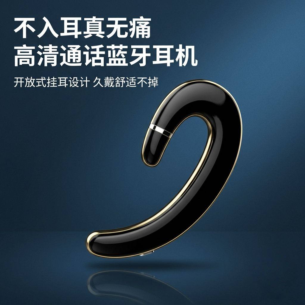 夏新C4蓝牙耳机挂耳式不入耳真无线高清通话久戴舒适运动跑步不掉
