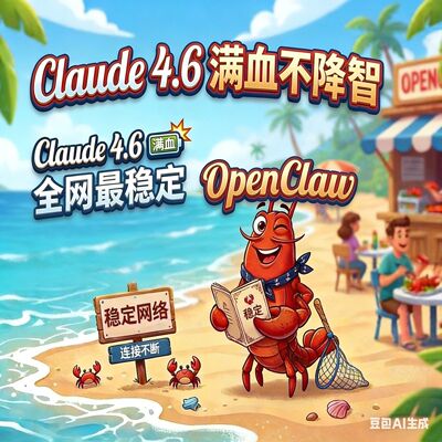 Claude4.6/100k不掺水API满血官转克劳德次数